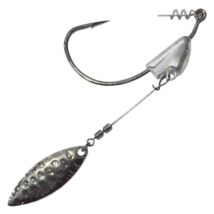 日本欧纳OWNER 5164配重防脱带铅曲柄钩带旋转亮片钩鱼钩4164