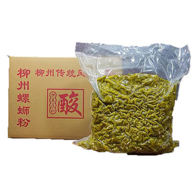 特产广西柳州螺蛳粉红油酸豆角