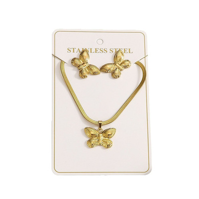 项链耳环不褪色Necklaceearring