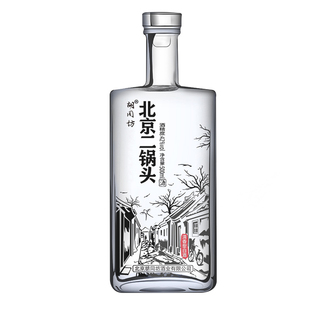 传统红卡盒方瓶北京二锅头清香型纯粮白酒42度500ml单瓶12瓶整箱