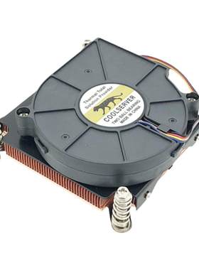 金钱豹散热器1u纯铜cpu115X风扇