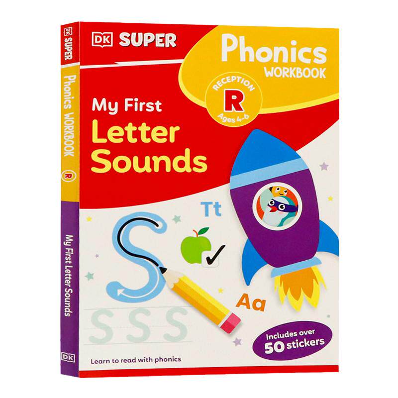 DK超级拼读我的第一个字母发音英文原版 DK Super Phonics My First Letter Sounds 儿童英语学习工具书全彩插图 小学生教学教辅