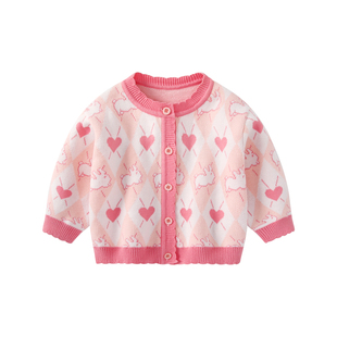 女童套装2026新款春装女宝宝洋气卫裤分体两件套婴儿春季外套衣服