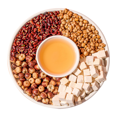 炒熟红豆薏米水茯苓芡实体内湿寒