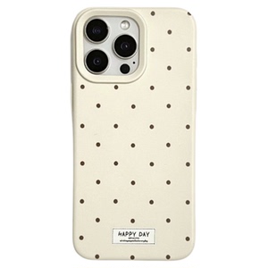 candy color polka dot soft case适用iphone 11 12 13 14 15 16 plus 17 pro max