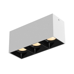 单头双头三头明装筒灯方形客厅过道玄关书房卧室防眩北欧极简射灯