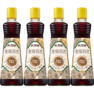 欣和六月鲜遵循自然0添加特级原汁酱油500mL*4瓶酿造生抽提鲜家用