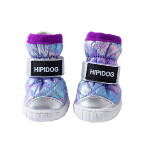 狗狗鞋子冬季加厚保暖棉鞋宠物外出防脏泰迪比熊小型犬防水防掉