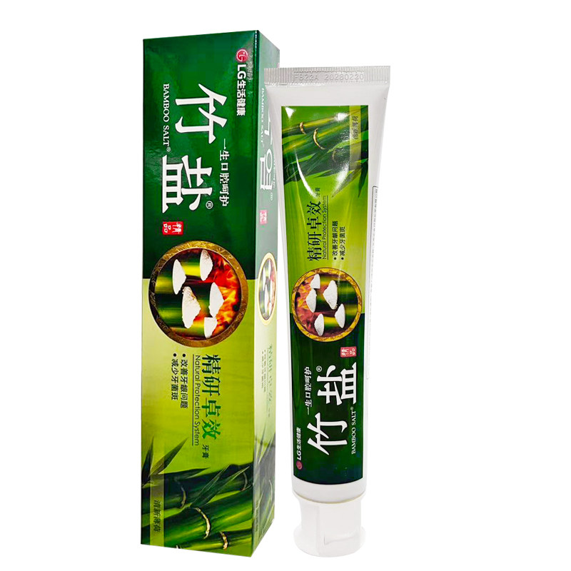 LG竹盐牙膏养牙龈防上火清口气