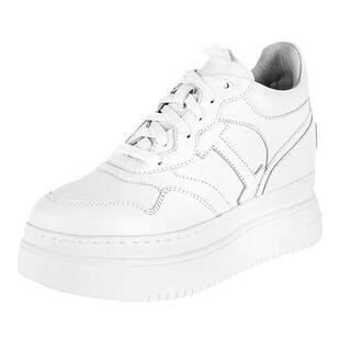 2025春夏内增高真皮小白鞋运动休闲低帮板鞋9cm牛皮简约休闲女鞋