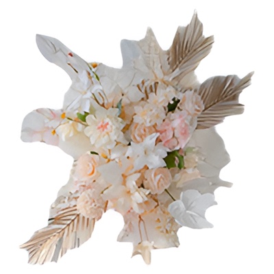 定制香槟色花艺成品花球地排花