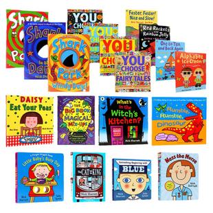 Nick Sharratt 英文原版绘本 Shark in the Park 公园里的鲨鱼系列 Alphabet Ice Cream 字母书儿童英语启蒙益智早教 吴敏兰书单