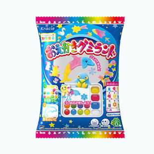日本食玩 嘉娜宝kracie创意调色板DIY手工自制可食糖果知育菓子