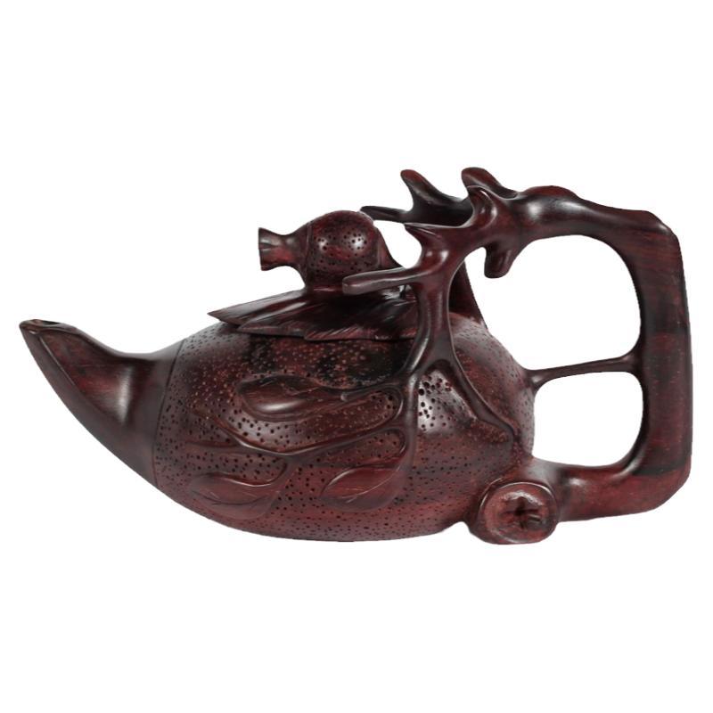 红木雕刻工艺品小茶壶手把玩件