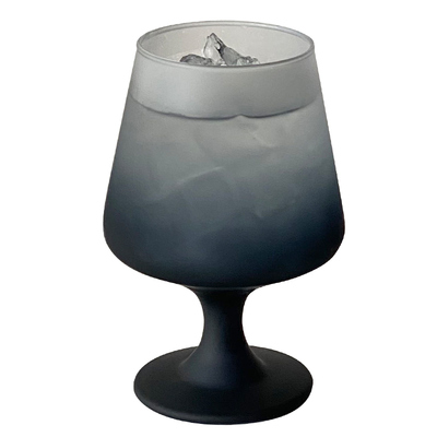 磨砂黑色玻璃杯家用创意高颜值