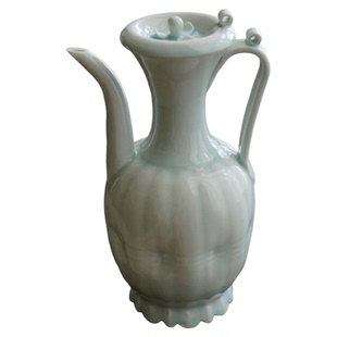 唐宋茶事宋代点茶汤瓶仿宋湖田窑影青执壶酒壶带盖子