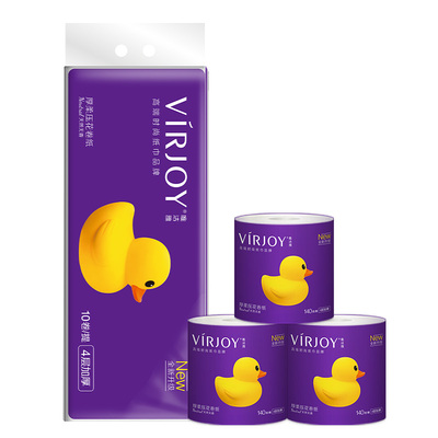 唯洁雅卷纸4层140g有芯卫生纸