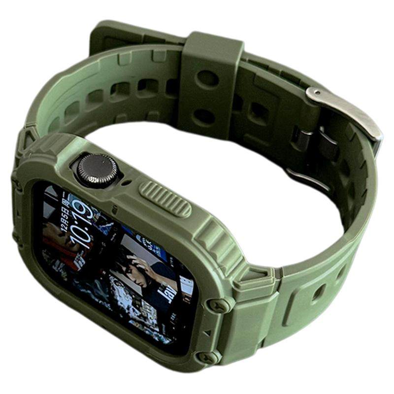 适用iwatch表带一体硅胶表带