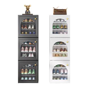 免安装鞋柜收纳柜一体靠墙家用门口新款2026入户门小窄塑料鞋架子