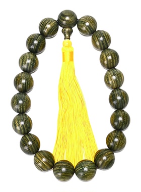 男女绿檀木名族风佛珠车挂