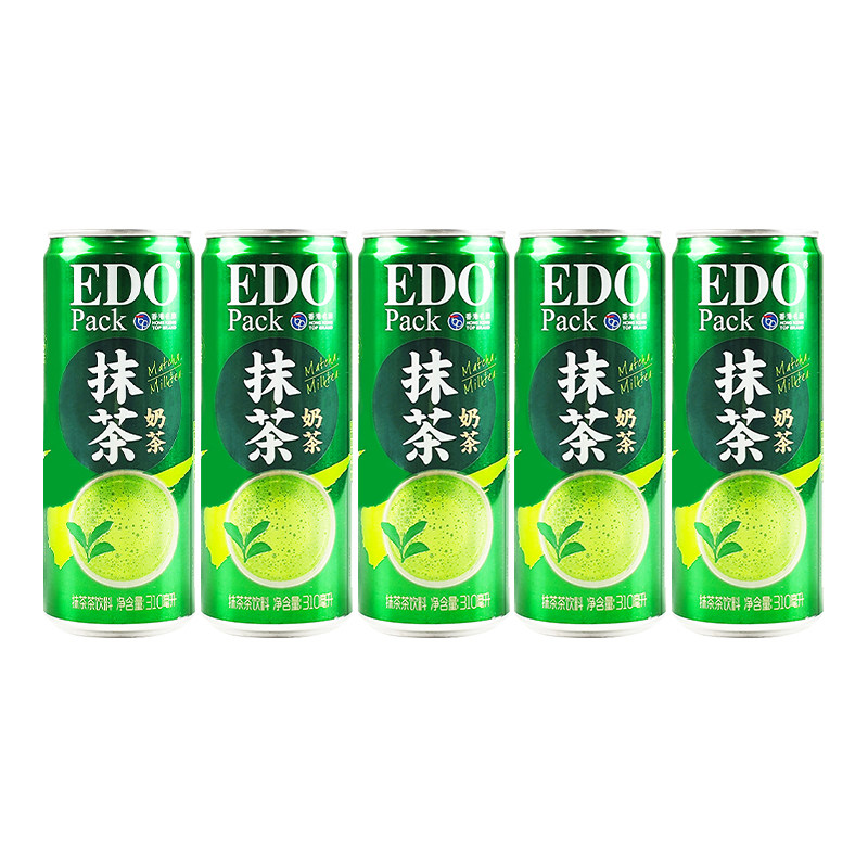 EDO港式抹茶奶茶310ml*6罐装