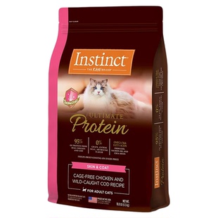 百配贸易Instinct天然百利高蛋白美毛护肤系列增肥发腮营养猫粮
