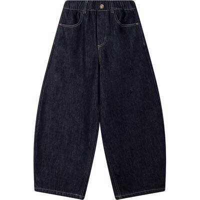 MUCMUKN【百搭神裤】丹宁弯刀牛仔裤加绒保暖裤子男女童冬新款