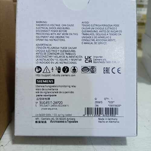 议价3UG4511-2AP20西门子监控继电器全新原装正品现货