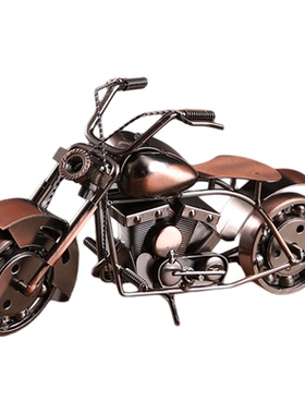 复古哈雷摩托车模型摆件