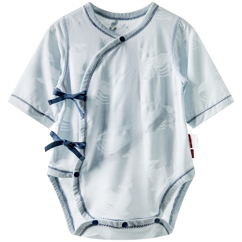 [奇迹大西洋]aqpa爱帕包屁衣新生婴儿连体衣夏季薄款宝宝衣服睡衣