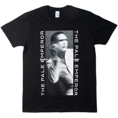 vintage玛莉莲曼森现行短袖t恤