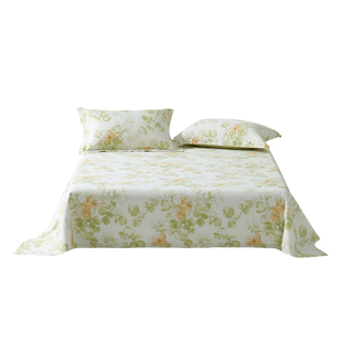 水星家纺全棉抗菌床单纯棉磨毛工艺家用被单单件学生宿舍单双人