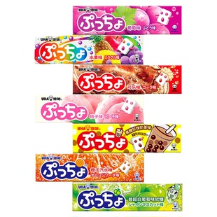 悠哈普超日本进口条糖水果葡萄桃子橙子可乐儿童零食