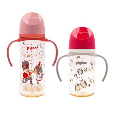 贝亲宽口径婴儿彩绘ppsu奶瓶