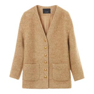 朗姿欧洲EiLEEN ELITEE羊毛气质高级感呢大衣2024冬新款毛呢外套