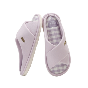 爱鹿特拖鞋女可爱夏季家居2025新款防滑静音高端布艺四季居家室内