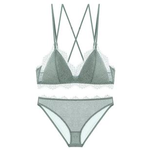 宝诗嫣法式性感内衣女无钢圈薄款文胸美背胸罩小胸bralette胸衣