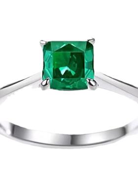 chinpin方钻祖母绿戒指