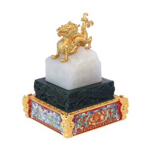 《基业长青中华昌盛玺上玺》袁长君刘永森孟庆东金属錾刻玉雕