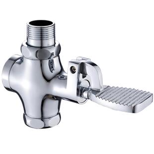 脚踏式冲水阀蹲便器脚踏阀脚踩式大便冲洗阀门厕所开关蹲坑卫生间