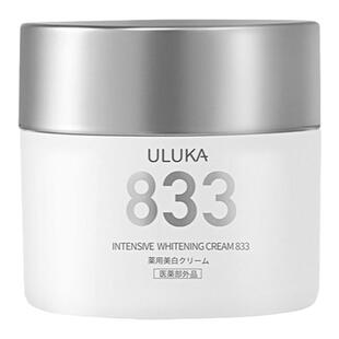 日本uluka833美白淡斑痘印肌活面霜亮肤保湿舒缓白霜祛黄滋润敏感