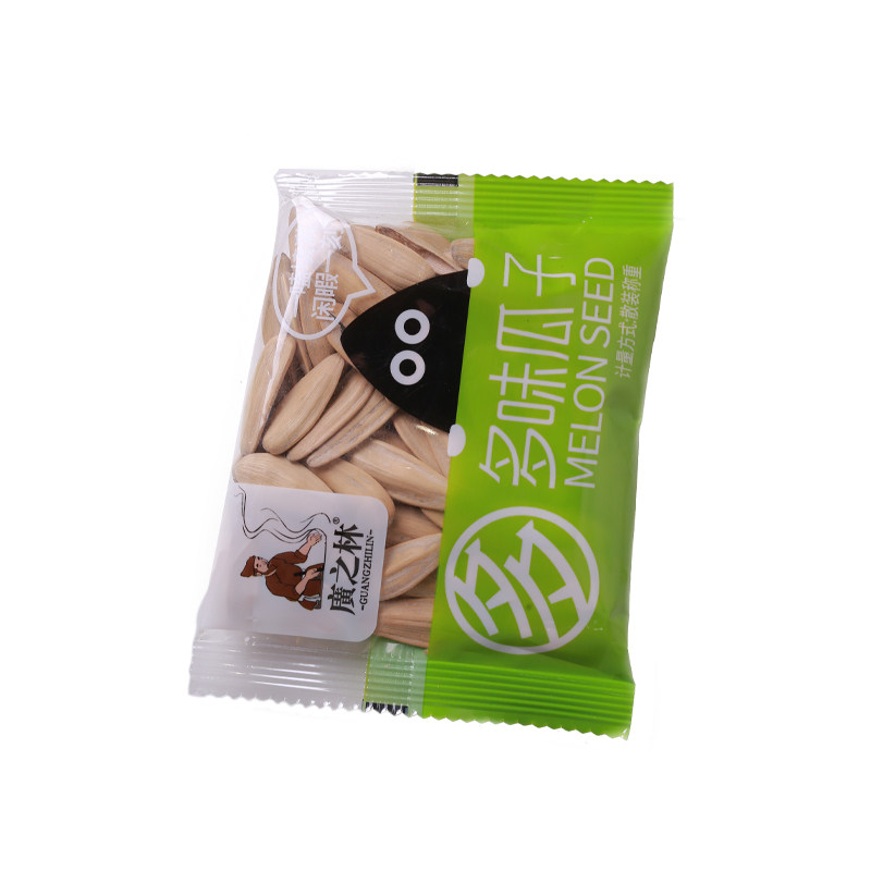 广之林瓜子焦糖味和海盐味多味零食袋包装山核桃葵花子小包装铁盒