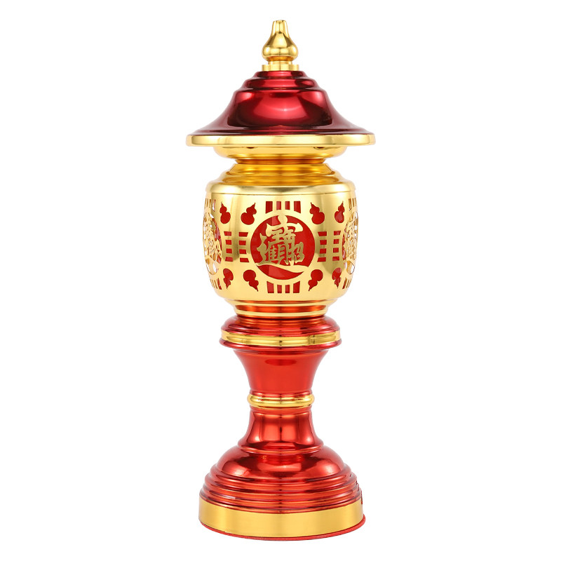 神社灯led宫灯电烛灯佛灯佛前供灯长明灯家用一对供奉电烛台插电