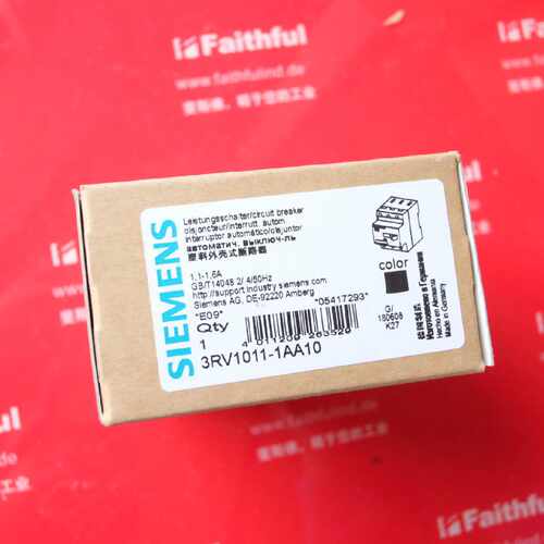 议价Siemens 3RV1011-1AA10 西门子全新塑壳式断路器