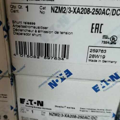 议价伊顿穆勒NZM2/3-XA208-250AC/DC分励线圈正品EATON标非MOELLE