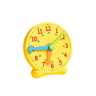 钟表模型小学教具一年级三针联动学生二年级12/24儿童学习认时间钟表模型认知钟表和时间早教认识时间学习器