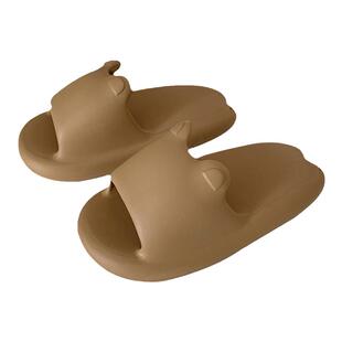 细细条 情侣可爱立体卡通拖鞋女夏踩屎感防滑软厚底居家洗澡凉拖