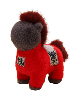 2026马年吉祥物毛绒玩具新年公仔公司年会礼品马玩偶圣诞装饰摆件