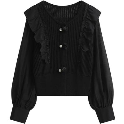 KBNE【商场同款】针织衫女2025春季新款长袖爆款今年流行漂亮上衣