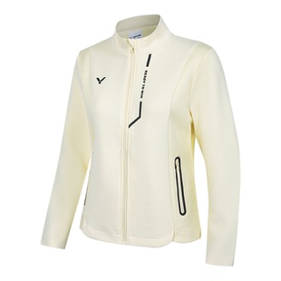 VICTOR威克多胜利羽毛球服女款针织运动外套吸湿排汗J-56601